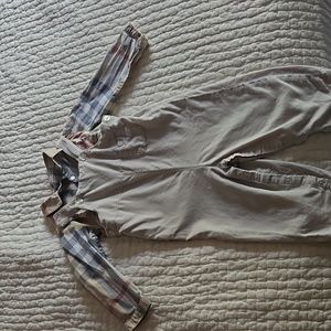 Burberry Childrens shirt and romper set